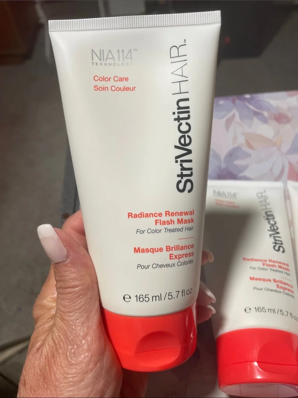 Trio of StriVectin Radiance Renewal Flash Mask for color treated hair